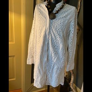 Victoria’s Secret eyelet lace tunic swim blouse